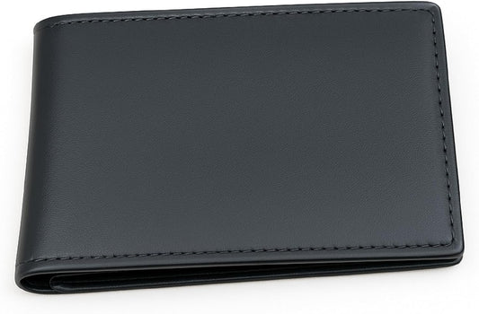 Men's Classic Genuine Leather Bifold Wallet — Slim & Durable - JacketSuiting