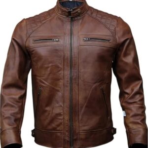 brown jacket zipper