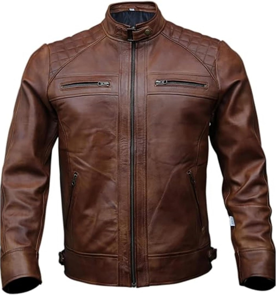 brown jacket zipper